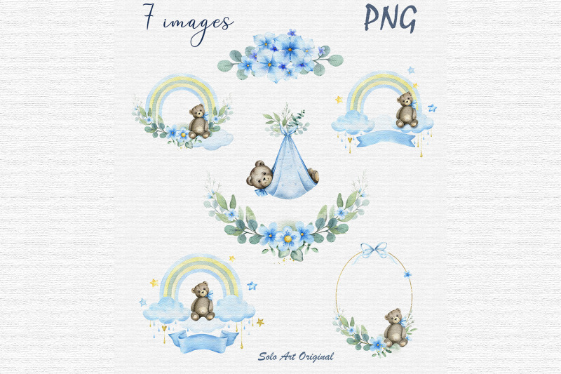 baby-boy-shower-clipart-invitations-frame-wreath-watercolor