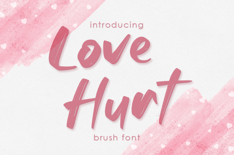 love-hurt-brush-font