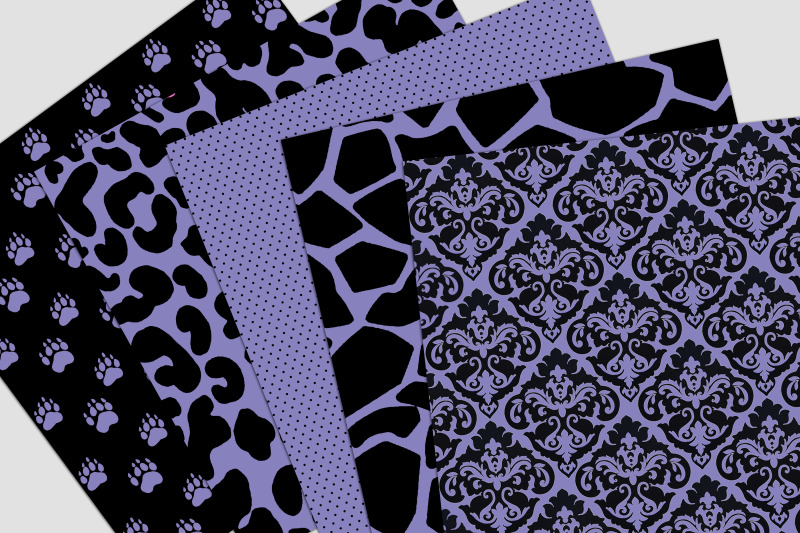 purple-wild-child-safari-digital-paper-pack