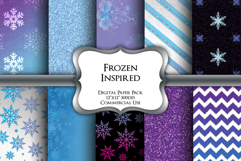 frozen-inspired-digital-paper-pack