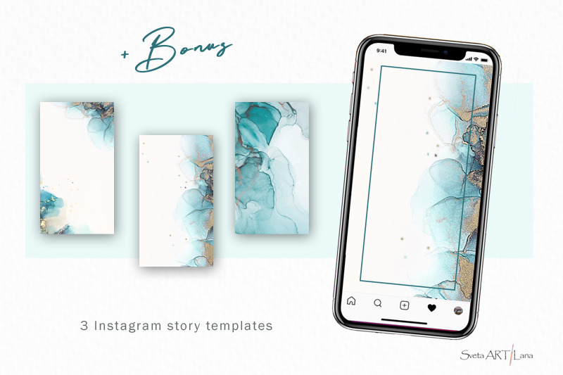 instagram-story-highlight-covers-ink-texture-abstract-green