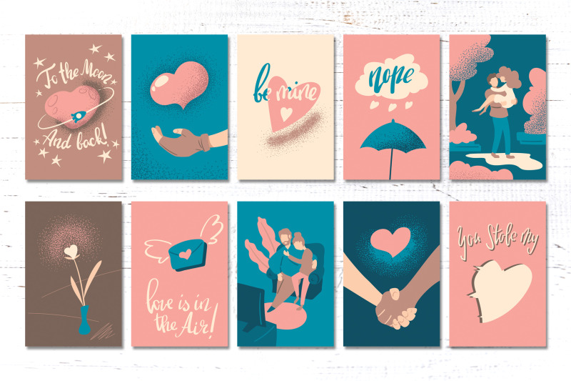 contemporary-valentine-day-greeting-card-set