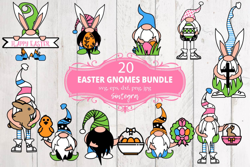 20-easter-gnome-bundle-svg
