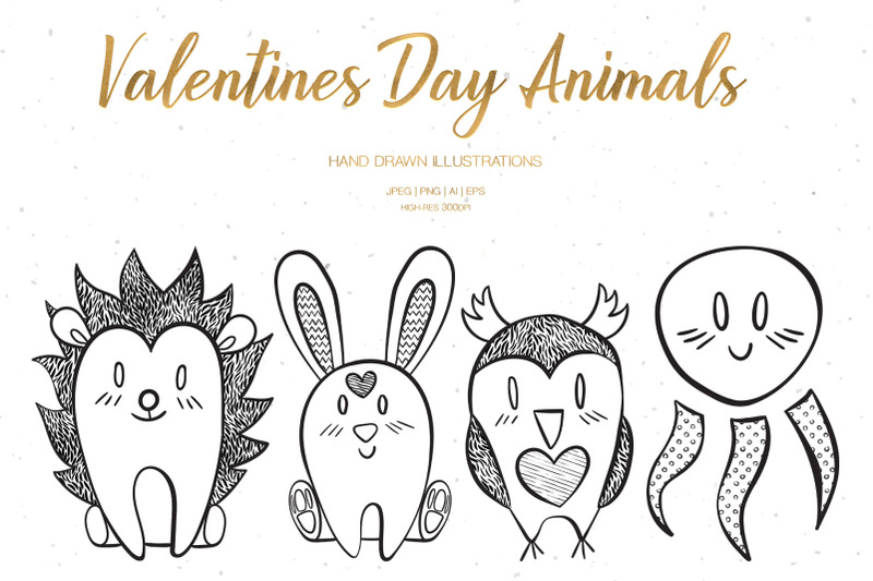 valentine-039-s-day-animals-illustrations