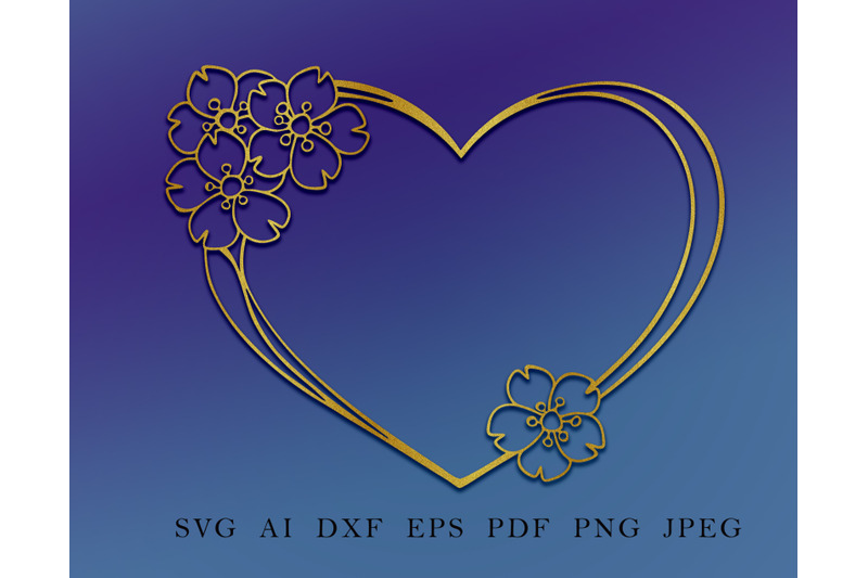 cherry-blossom-heart-frame-cut-file-svg-dxf-png