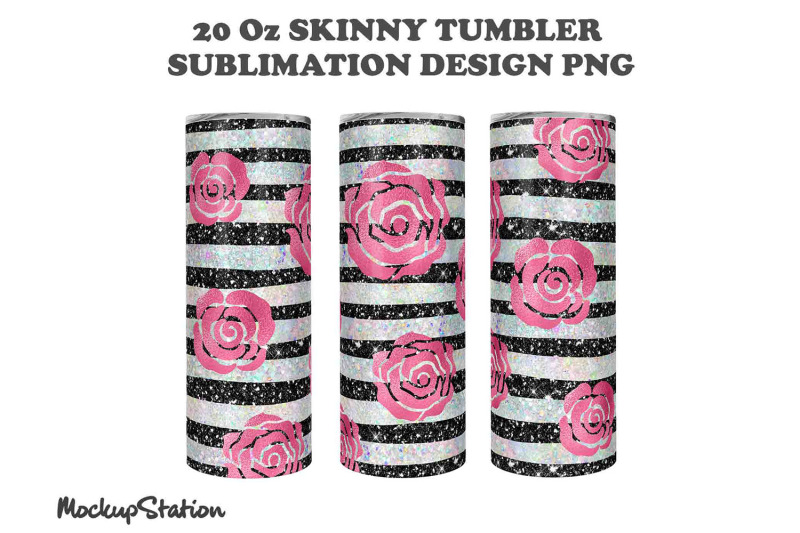floral-20oz-skinny-tumbler-sublimation-design-png