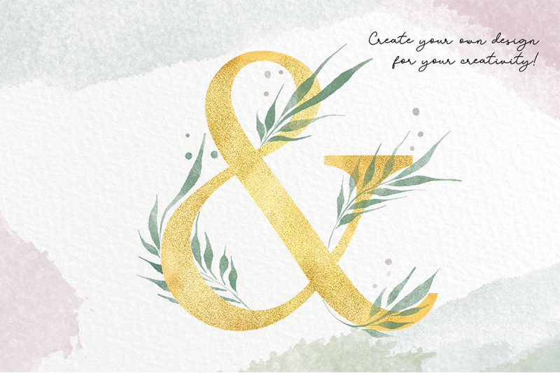 golden-numbers-watercolor-cliparts-0-to-9-and-ampersand
