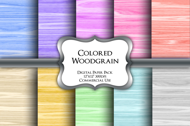 coloured-woodgrain-digital-paper-pack