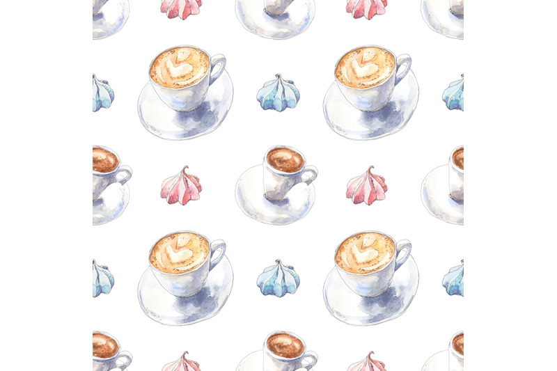 coffee-watercolor-seamless-pattern