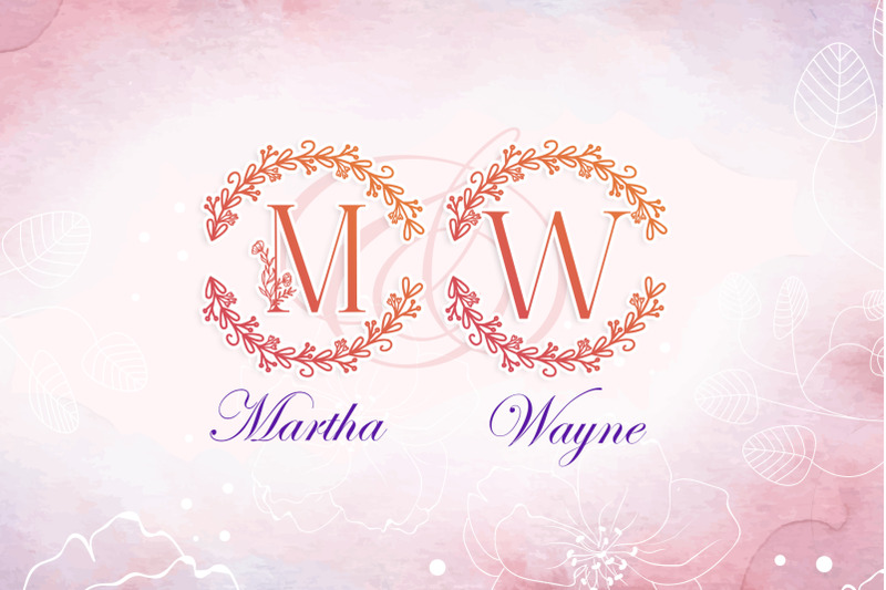 monogram-floral-love-font