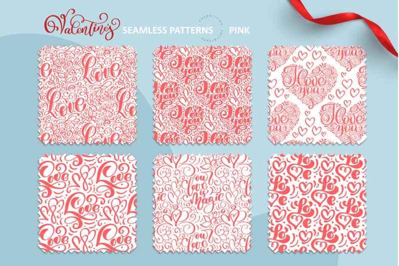 valentine-s-hand-drawn-seamless-patterns