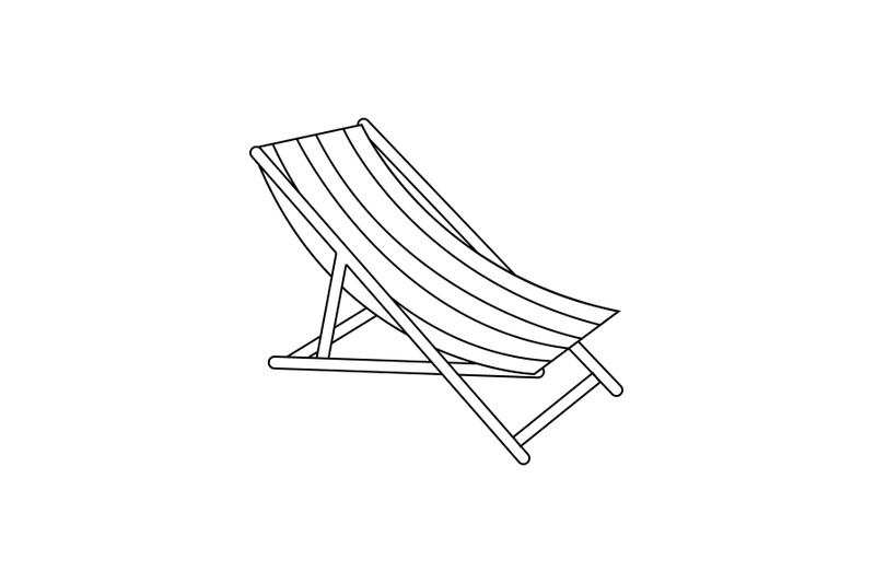 sun-lounger-outline-icon