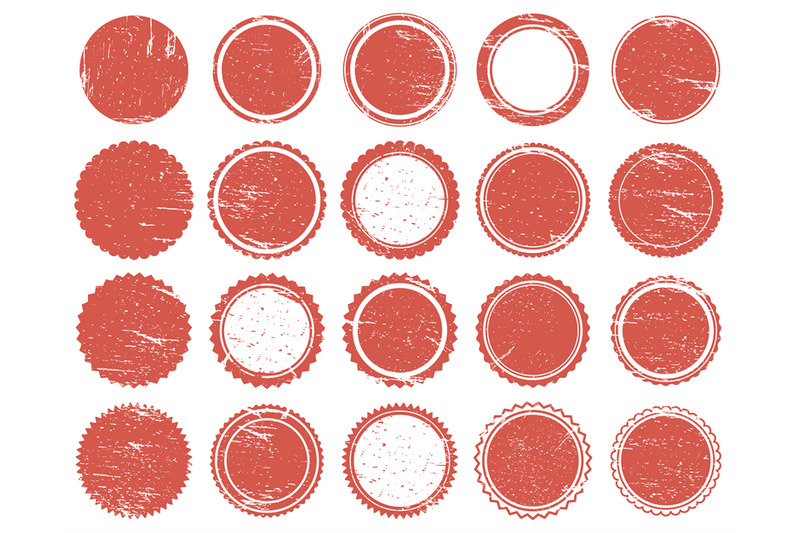 grunge-texture-stamp-rubber-red-circle-stamps-distressed-texture-red