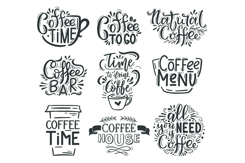 coffee-lettering-cafe-or-restaurant-coffee-quotes-hot-tasty-beverage