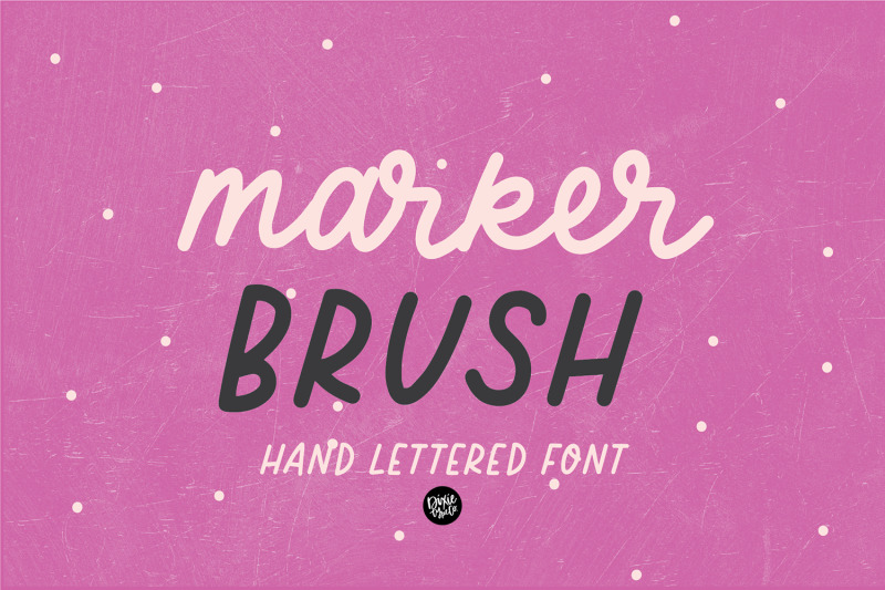 marker-brush-cursive-font