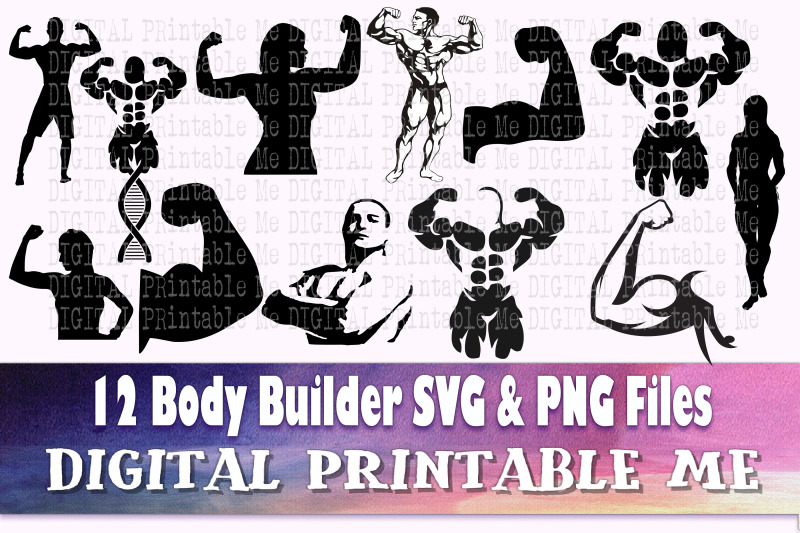 body-builder-svg-silhouette-bundle-png-clip-art-12-files-health