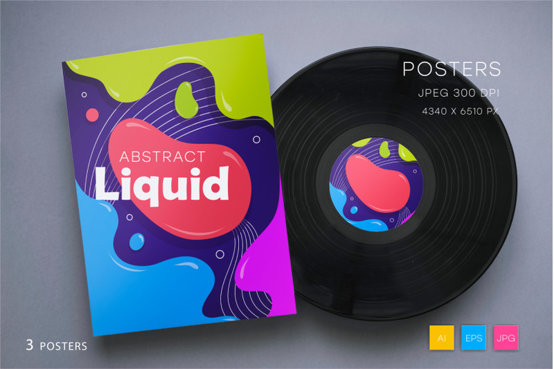 colorful-posters-in-liquid-style