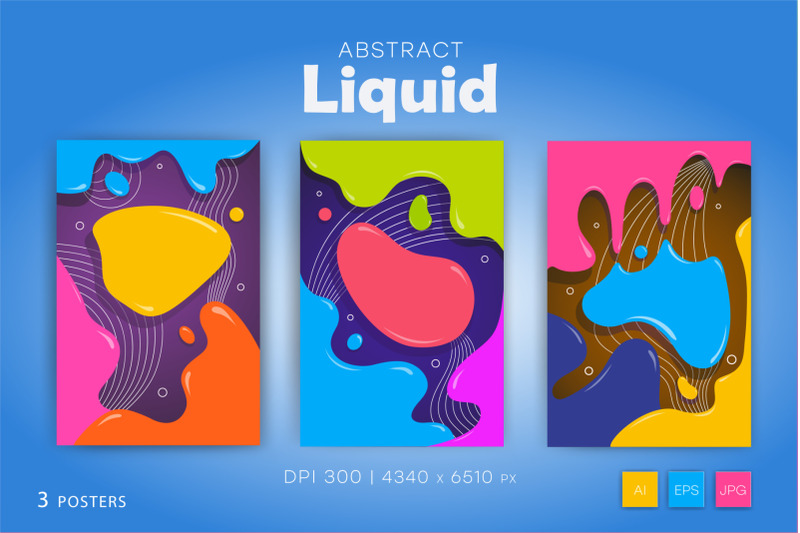 colorful-posters-in-liquid-style