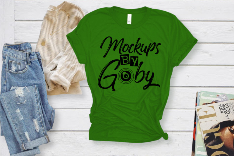 green-t-shirt-mockup-bella-canvas-shirt-st-patrick-day-vogue-magaz