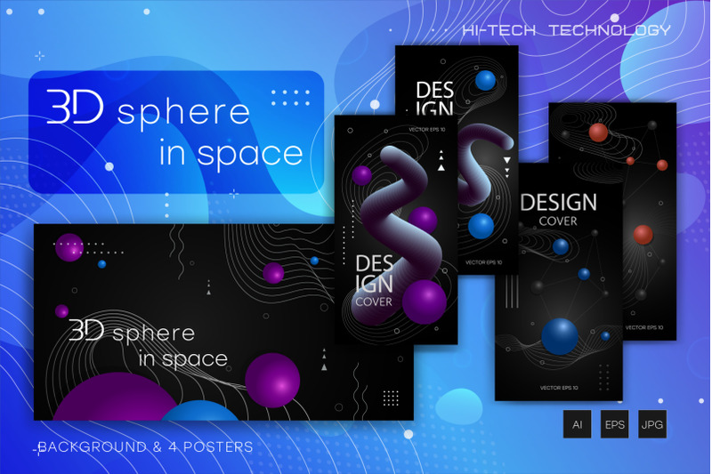 3d-sphere-in-space