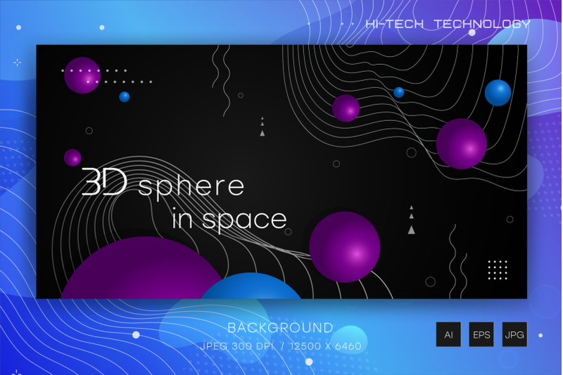 3d-sphere-in-space