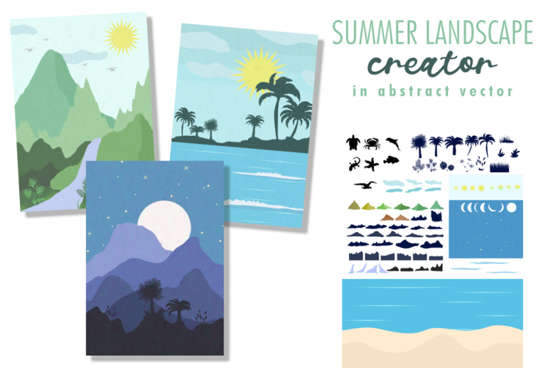 summer-landscape-creator-in-abstract-vector