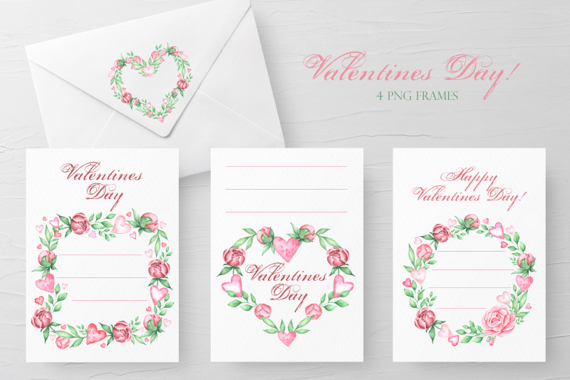 valentines-day-watercolor-clipart-frame-wreath-border-love-clipart