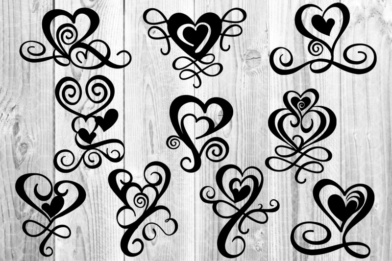 valentine-swirl-heart-svg-clipart-silhouette-cutfiles
