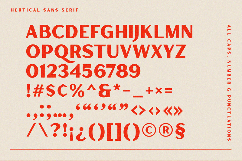 hertical-crafted-display-font