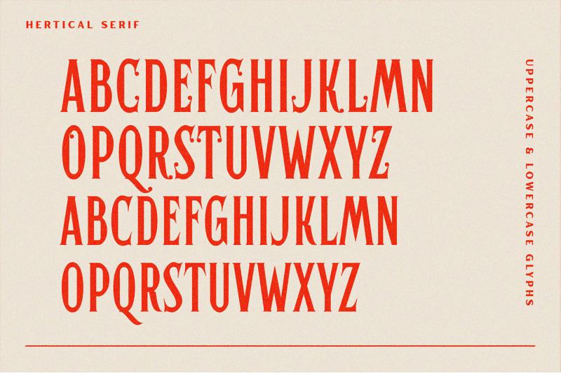 hertical-crafted-display-font