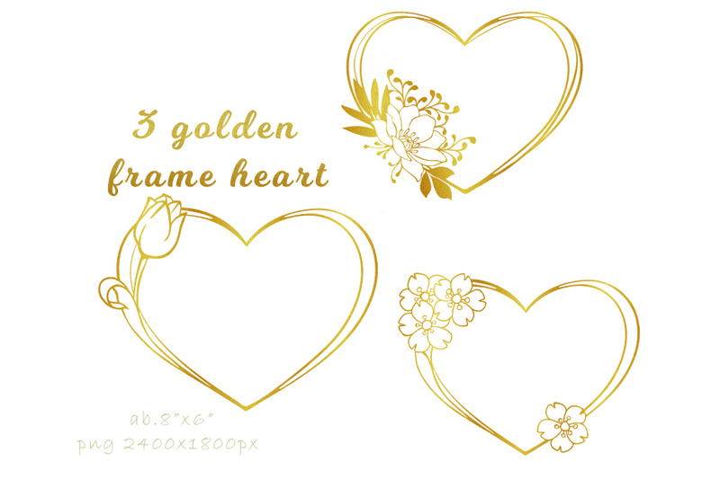 gold-frame-hearts-for-valentine-039-s-day-textured-shiny-glitter-3-frame
