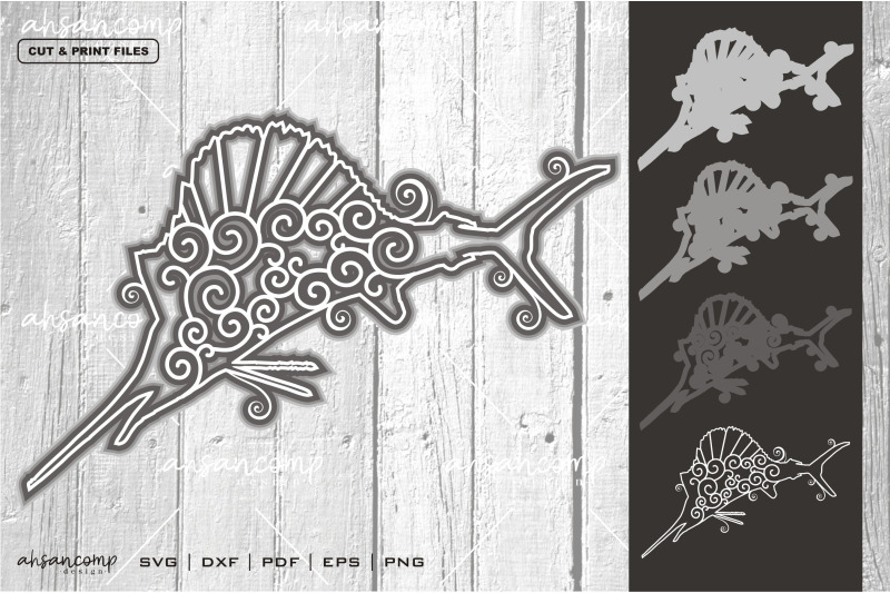 fish-vector-svg-3d-layered