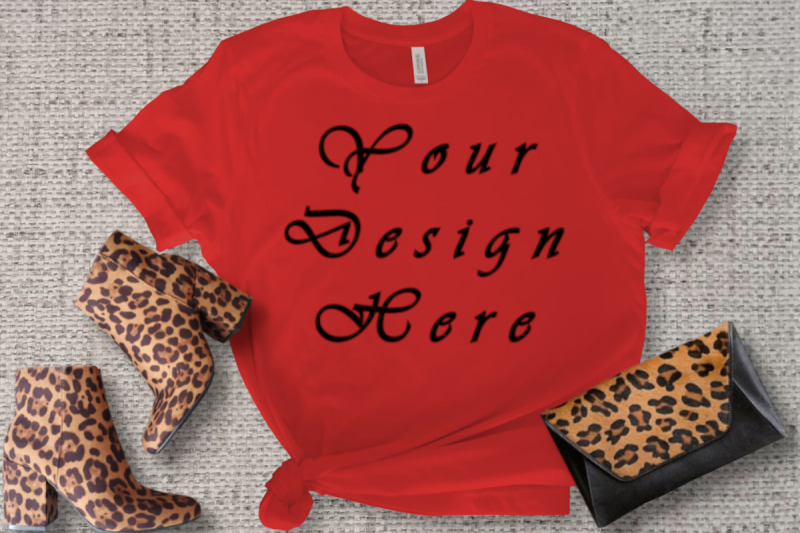 red-t-shirt-mockup-digital-mockups-dots-background-flat-lays-image