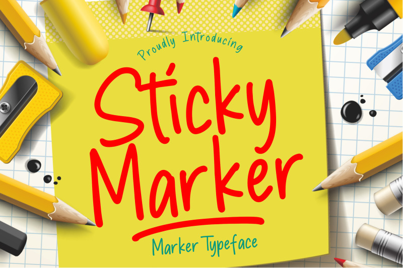 sticky-marker-typeface
