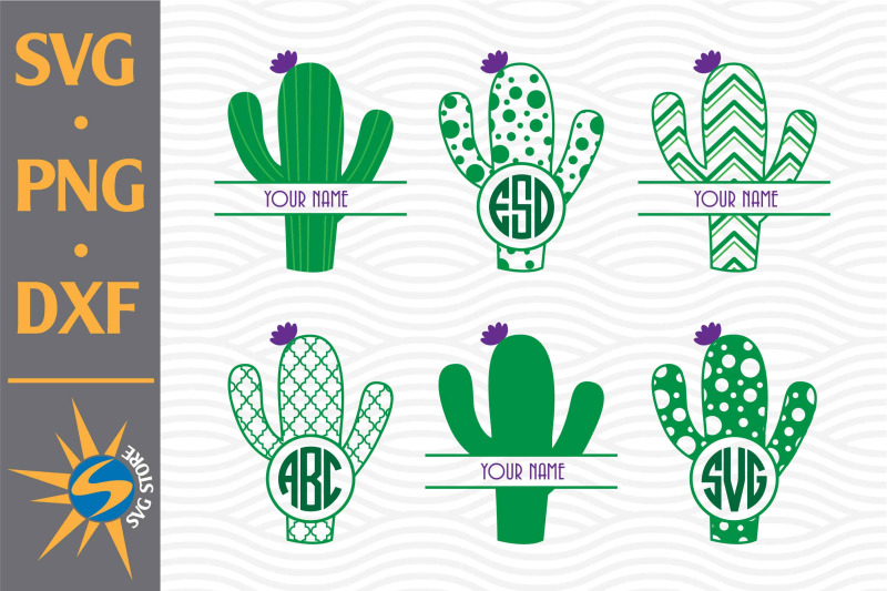 cactus-monogram-svg-png-dxf-digital-files-include