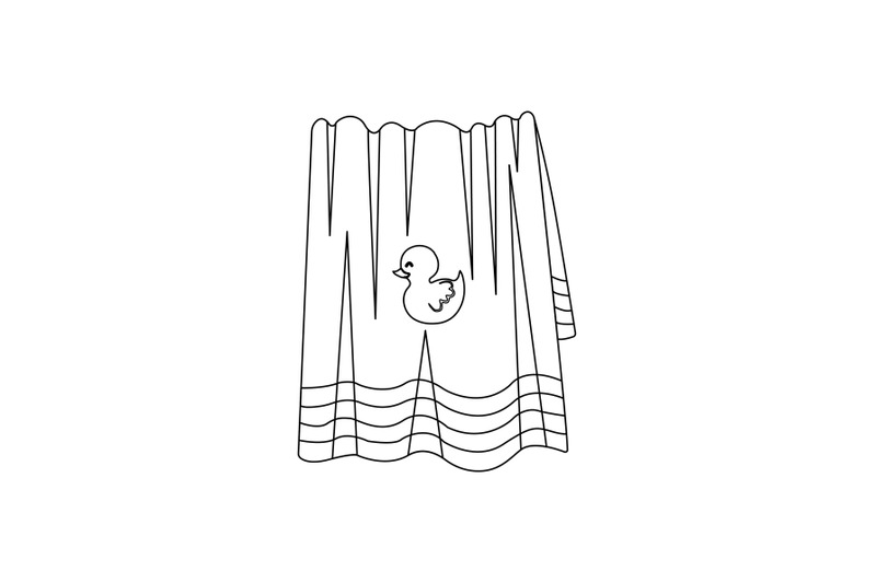 towel-swimming-pool-outline-icon