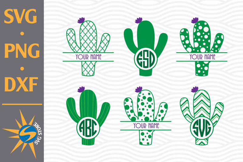 cactus-monogram-svg-png-dxf-digital-files-include