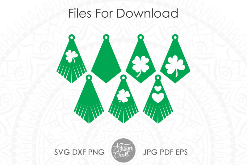 st-patricks-day-earrings-cut-file-fringe-earrings-svg-clover-jewelr