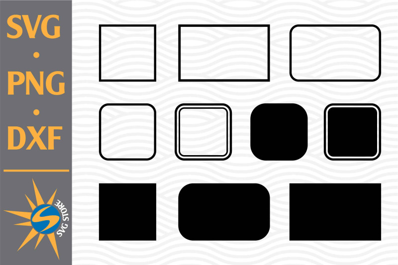 rectangle-svg-png-dxf-digital-files-include