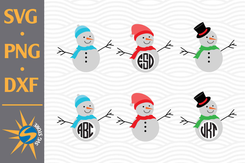 snowman-monogram-svg-png-dxf-digital-files-include