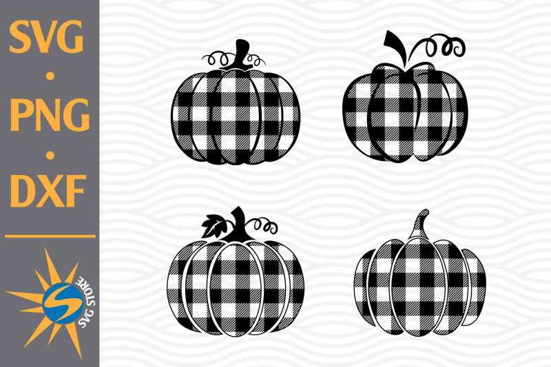 Plaid Pumpkin SVG, PNG, DXF Digital Files Include Cricut Explore