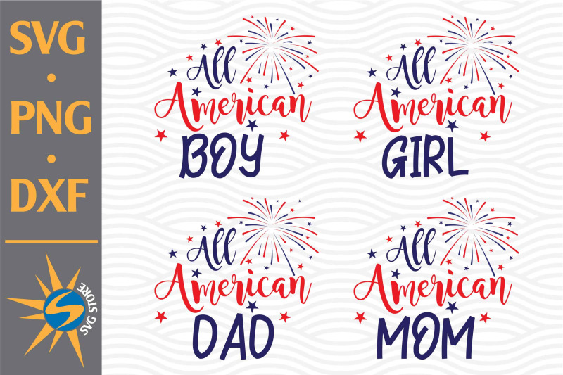 all-american-family-svg-png-dxf-digital-files-include