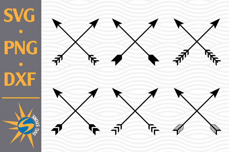 arrow-crossed-svg-png-dxf-digital-files-include
