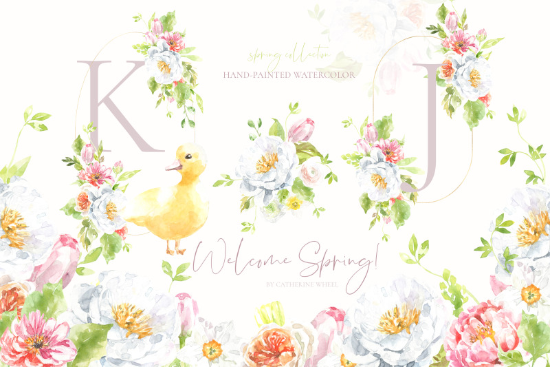 welcome-spring-watercolor-easter-illustrations-clipart