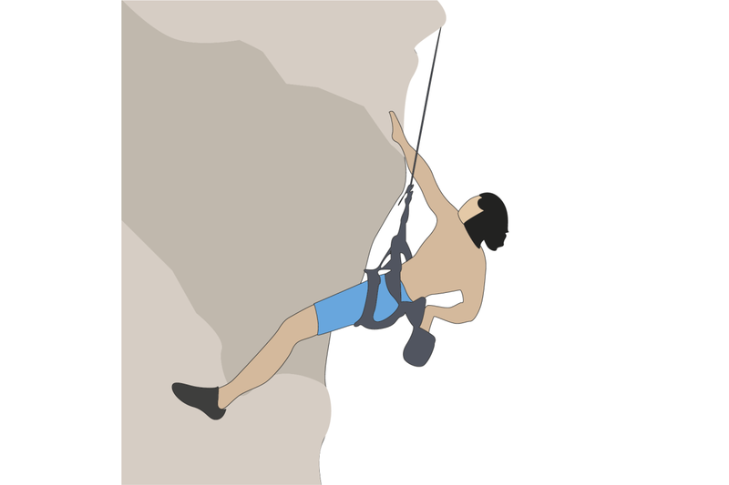 climber-man-climb-on-rock-with-rope