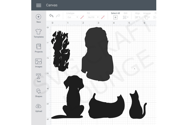 girl-with-cat-and-dog-silhouette-pets-digital-download-template-s