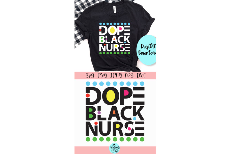 Dope black nurse svg, black history month svg By Midmagart | TheHungryJPEG
