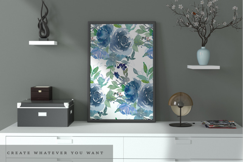 watercolor-romantic-sky-blue-flowers-collection