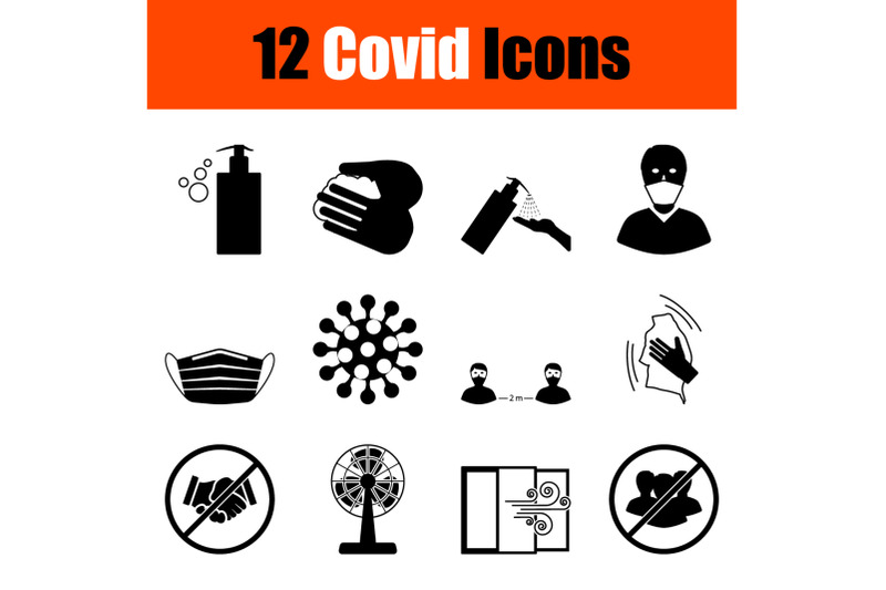 covid-icon-set