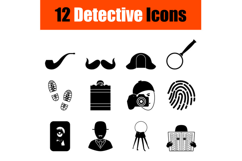 detective-icon-set